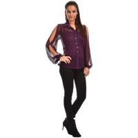 beaurivage shirt dentelle womens shirt in purple