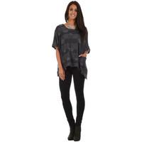 bella blue top thelma womens blouse in blue