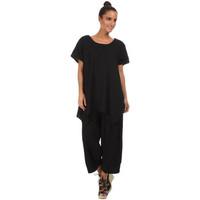 Bella Blue Linen tunic NOE women\'s Tunic dress in black