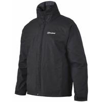 BERGHAUS MENS RG ALPHA WATERPROOF JACKET BLACK/BLACK (SMALL)