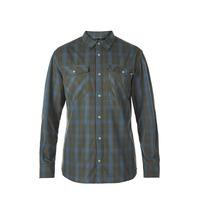 BERGHAUS EXPLORER FALL SHIRT DARK GREEN/BLUE (SMALL)