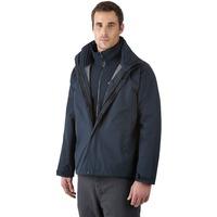 berghaus rg alpha 3in1 mens waterproof jacket dark blue medium