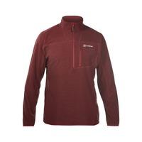 berghaus mens spectrum micro 20 half zip fleece red medium