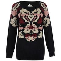 bellfield womens gubkin bm heritage jumper womens sweater in black