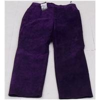 Betty Barclay, size 14 purple suede trousers