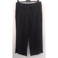 betty jackson size 12 black linen trousers