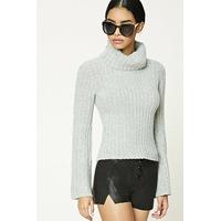 bell sleeve turtleneck jumper