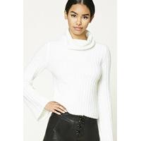 Bell-Sleeve Turtleneck Jumper