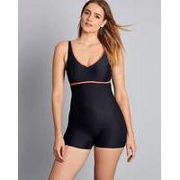 beach to beach long line sporty swimsuit