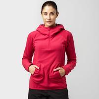 berghaus womens prism half zip fleece hoodie pink