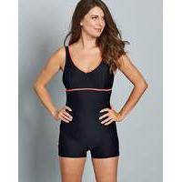 beach to beach long line sporty swimsuit