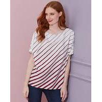 Berry Stripe Boxy Top