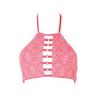 Beach Bunny Coral Reversible Bra Swimsuit Coral Reef