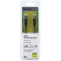 belkin fastcat 5e snagless patch cable rj45m rj45m black 5m