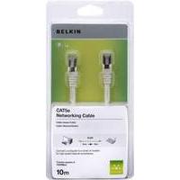 belkin fastcat 5e snagless patch cable rj45m rj45m grey 10m