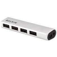 belkin 4 port ultra slim usb hub silver