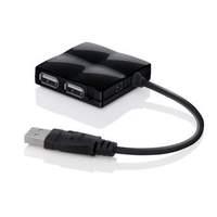 Belkin Usb 2.0 4 Port Mobile Travel Hub 4 In Black - Usb Powered