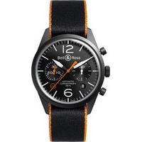 Bell & Ross Watch Carbon Orange Blackbird Limited Edition