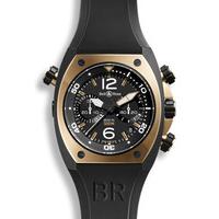 Bell & Ross Watch BR 02 Rose Gold & Carbon Chronograph