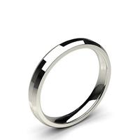 beveled profile comfort fit classic plain wedding band