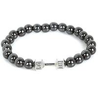 beadia 1pc live lift dumbbell bracelet 8mm non magnetic hematite beads ...