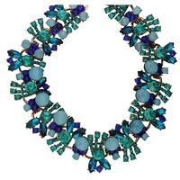 bella mia rosanna statement collar necklace in stones of blue