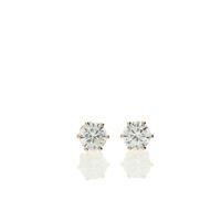 Bella Mia Rose Gold plated Classic Stud Earrings with Clear Stone
