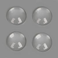 Beadia 30Pcs 16mm Flat Round Transparent Glass Cabochon For Earring Bracelet Necklace Jewelry Making