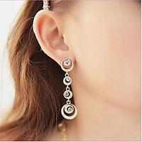 Beautiful Bride Accessories Circle Full Diamond Earrings