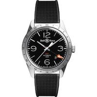 bell ross watch vintage br 123 gmt officer rubber