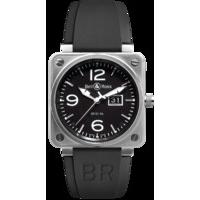 bell ross watch br 01 96 black dial steel case