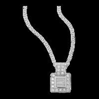 Beaumont Brilliant and Baguette Cut 0.28ct Pendant