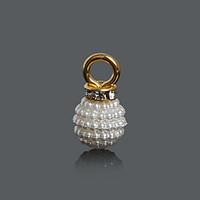 Beadia 10x18mm ABS Imatation Pearl Charm Pendant (10Pcs)