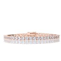 Bella Mia Rose Gold Crystal Tennis Bracelet with Hinge Clasp