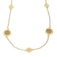Bella Mia Stella Gold and Crystal Pendants Long Necklace