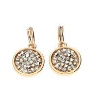 Bella Mia Zoella Rose Gold Dragon Crystal Drop Earrings