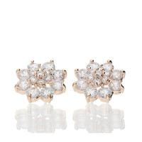 Bella Mia Glam Blossom Stud Earrings in Rose Gold