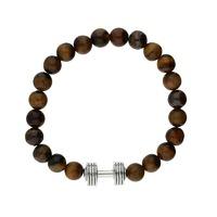 Bella Mia Mens Mahogony Beaded Bracelet