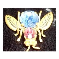 Bespoke small Bee brooch multi-coloured