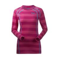 bergans 1965 fjellrapp lady shirt hot pink striped