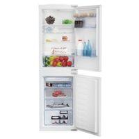 beko bcsd150 white integrated combi fridge freezer 5050
