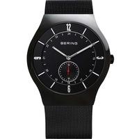 Bering Mens Classic Black Mesh Bracelet Watch 11940-222