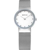 Bering Ladies Classic Silver Stone Dial Mesh Bracelet Watch 10126-000