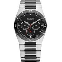 bering mens ceramic two colour bracelet watch 32341 742