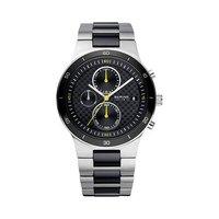 Bering Gents 41mm Black Cermaic And Stainless Steel Chronograph Watch