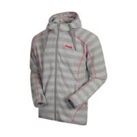 Bergans Humle Jacket Grey Striped / Red