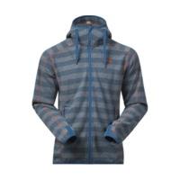 Bergans Humle Jacket deep sea striped/koi orange