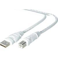 Belkin Pro USB 2.0 connection cable A/B 1.8 m white White