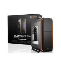 be quiet! Silent Base 800 Mid Tower case, Orange with 3 x Pure Wings 2 Fans, Windowed Case