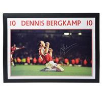 Bergkamp signed iconic image